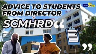 Advise to Students from SCMHRD Director  Directors Cut [upl. by Griswold]