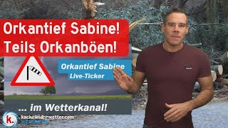 Update Orkantief Sabine  LiveTicker gestartet [upl. by Akinar]