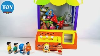 Doraemon đồ chơi máy gắp kẹo khổng lồ hình có hình Nobita và các bạn [upl. by Keung]