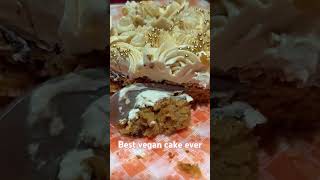 Vegan carrot cream cheese cake eggless dairyfree carrotcake [upl. by Maria263]