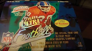 1997 Fleer Ultra Football Box Break Part 2 [upl. by Ahsatniuq]