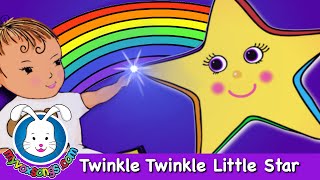 Twinkle Twinkle Little Star🌟 Nursery Rhyme with Lyrics 🌟 Twinkle Twinkle Lullaby by MyVoxSongs [upl. by Nalid]