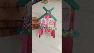 DIY Popsicle Stick Craft Idea 😳❤️ shorts icecreamstick craft song art viral diy affandiyzone [upl. by Nnyrb]