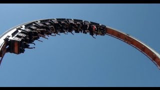 Vertigo Roller Coaster POV Schwarzkopf Looping Star Zoomarine Rome Italy [upl. by Alfi]