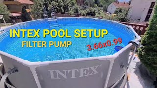 How To Install An Above Ground Pool And Filter Pump  INTEX [upl. by Deeraf]