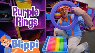 Blippi Learns Circus Tricks  Kids Cartoons  Party Playtime [upl. by Yelhsa]