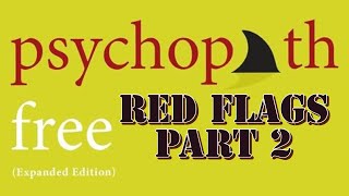 Psychopath Free Book Red Flags Pt 2Diagnosed Narcissist Explains 🚩 psychopath narcissist [upl. by Reggie]