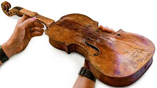 Broken 1840s Violin Restoration [upl. by Constantine998]