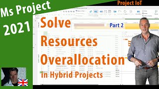 24 MS Project 2021 ● Solve Resources Overallocations ● Part 2 [upl. by Ennovaj]