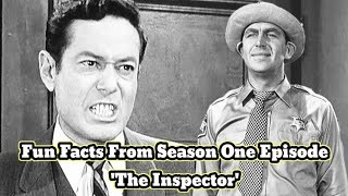 Fun Facts From Season One Episode The Inspector [upl. by Airdnekal]