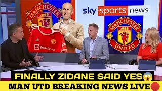 BIG NEWS COME 😱🔥Finally ZidaneAgreed to join Manchester United।Manchester United News [upl. by Coonan71]