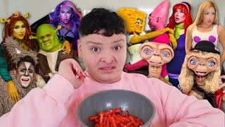 REACTING TO CELEBRITIES amp INFLUENCERS HALLOWEEN COSTUMES🤨 [upl. by Risser]