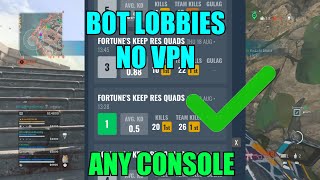 How to Get Bot Lobbies With NO VPN on Any Console or PC in Warzone 3 Xbox ps4 ps5 pc [upl. by Eilatam13]