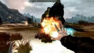 SKYRIM Saints Row IV Dubstep Gun Mod Spell Mod [upl. by Reyam]