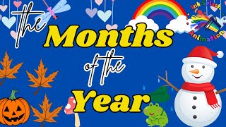 Fun Months of the Year Song for Kindergarten  Learn the Months with Music [upl. by Shurwood613]