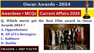 Oscar Awards 2024 Current Affairs  Oscar Award 2024 important Question  Oscar awards 2024 Gk Trick [upl. by Llekcm856]