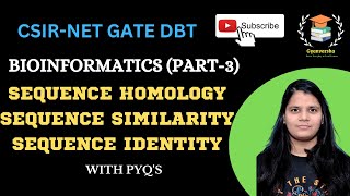 SEQUENCE HOMOLOGY  SEQUENCE SIMILARITY  SEQUENCE IDENTITY  BIOINFORMATICS  CSIR  GATE [upl. by Etnuhs]