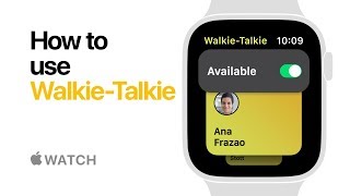 Apple Watch Series 4 — How to use WalkieTalkie — Apple [upl. by Edna501]