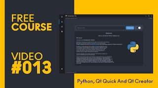 PYTHON and QT QUICK  Compile To Windows Executable  MODERN GUI  Video013 [upl. by Anglim]