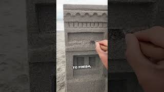 this is what sandcastle made by a pro looks like 😲 shorts shortsvideo shortsfeed [upl. by Dom570]