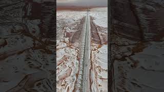 El desierto de Arabia Saudita se cubrió de nieve por primera vez En un hecho que sorprendió [upl. by Johnnie]