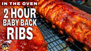 Easy Two Hour BABY BACK RIBS Made In The Oven [upl. by Nirag]