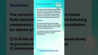 NCLEX Practice Question  Endocrine Disorders nclexprep nclexrn nclexstudy nclexquestions [upl. by Haizek]