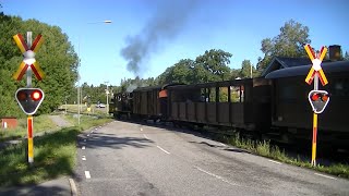 Spoorwegovergang Almunge S  Railroad crossing  Järnvägsövergång [upl. by Adnilg]