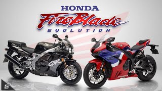 Honda CBR FIREBLADE Evolution ┃15 Generations 19922021 [upl. by Baerman]