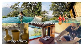 Private Pool View Room😍 Pottery Activity🏺 amp many more Wildernestingoa🌳 ankitaramofficial [upl. by Maltzman68]