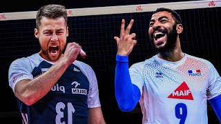 DRAMATIC MATCH  FRANCE vs POLAND  Mens VNL 2021 [upl. by Furey827]