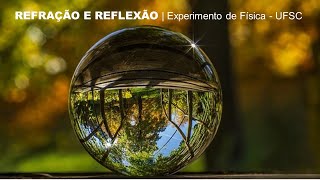 Refração e Reflexão  Experimento de Física  UFSC [upl. by Collete]