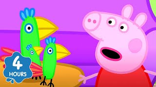 Peppa Pig Enjoying meets a Parrot 🐷  Peppa Pig  Full Episodes  Cartoons for Kids [upl. by Ahsuas]