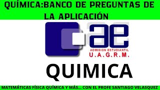 CUP Y PSA BANCO DE PREGUNTAS DE QUIMICA PSA UAGRM 2020 DE LA APLICACION AZUL [upl. by Arenahs]