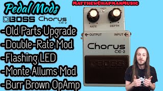 Boss CE2 Chorus Mods DoubleRate OpAmps New Caps [upl. by Awad]