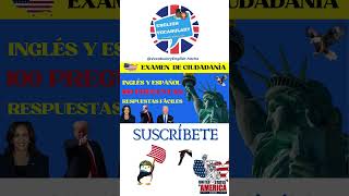 Examen de ciudadanía en español y Inglés USCIS Official 100 Civics Questions amp Answers 100 preguntas [upl. by Drarehs]