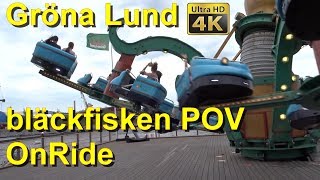 Gröna Lund  Bläckfisken POV  Wieland Schwarzkopf Polyp  4K OnRide  bläckfisken gröna lund [upl. by Murat]