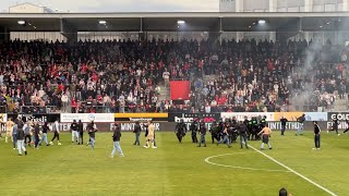 28042024  FC Winterthur vs Servette FC  01 Schweizer Cup  Platzsturm  Pyro  Support [upl. by Eniarol]