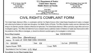 DO YOU NEED A CIVIL RIGHTS COMPLAINT FORM [upl. by Melina142]