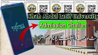 How To Pay Shah Abdul Latif University Admission Challan  SALU Admission Challan [upl. by Einaled]