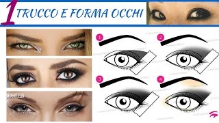 Qual è il TRUCCO adatto alla FORMA dei tuoi OCCHI PARTE 1 [upl. by Ahsekram]