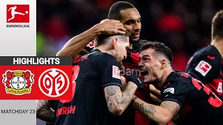 Bayer Leverkusen  Mainz  21  Zusammenfassung  Bundesliga 202324  leverkusen mainz [upl. by Ycaj]