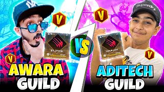 Chota Aawara Guild Vs Aditech Guild 😱 Aditech Broke Chair  Free Fire [upl. by Loleta589]