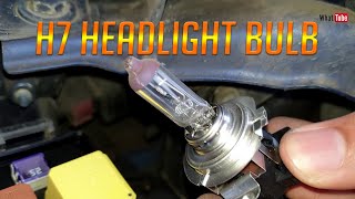 How to install H7 headlight bulb DIY replacement Opel Astra Zafira Vauxhall [upl. by Arol]