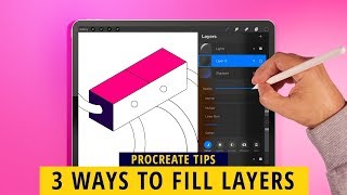 Procreate Coloring Tutorial  3 Different Ways Procreate Tips [upl. by Aibar]