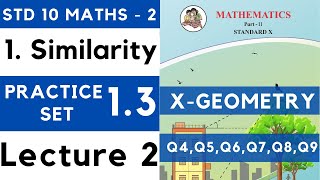 Similarity  Practice Set 13 Lecture 2 SSC Class 10 Geometry  Maths Part 2  Maharashtra 10th [upl. by Sices916]