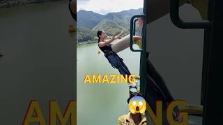 Bungee jump 😳😳 shorts bungeejump adventure yt ytshort short [upl. by Chui538]