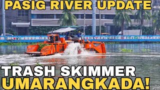 PASIG RIVER TRASH SKIMMER MANILA UPDATE 06202024 [upl. by Yatnahs]