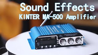 KINTER MA500 Amplifier Demonstration and Sound Effects [upl. by Annitsirhc]