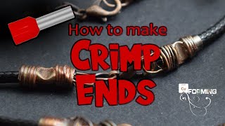 How to make crimp end caps for pendants  Electroforming [upl. by Lateh487]